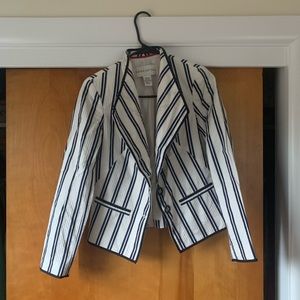 Blue and white (marine) blazer